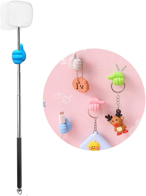 Carefree Fish Aquarium Stainless Steel Small Fishing Net, Extendable Handle Shrimp Net, Soft Light Tiny Net, Fish Tank Cleaner Long Handle(Please ...