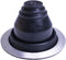 #1 Black EPDM Flexible Roof Jack Pipe Boot Metal Roofing Pipe Flashing (Pipe OD 1/4" to 2") - 100% Made In The USA...