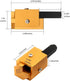 Squaring Corner Chisel Woodworking Right Angle Punch Hinge Recess Corner Wood Chiseling Square Hinge Tool (Black)...