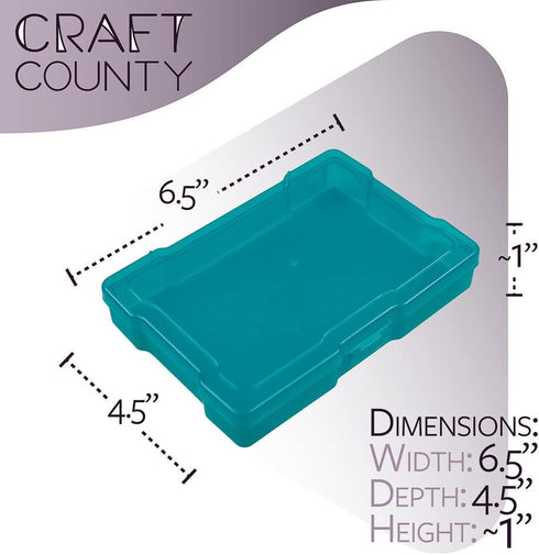 Craft County Photo Keeper and Craft Box | Organize Your Photos, Puzzel Pieces, and Craft Supplies | Snap Lock Lid...
