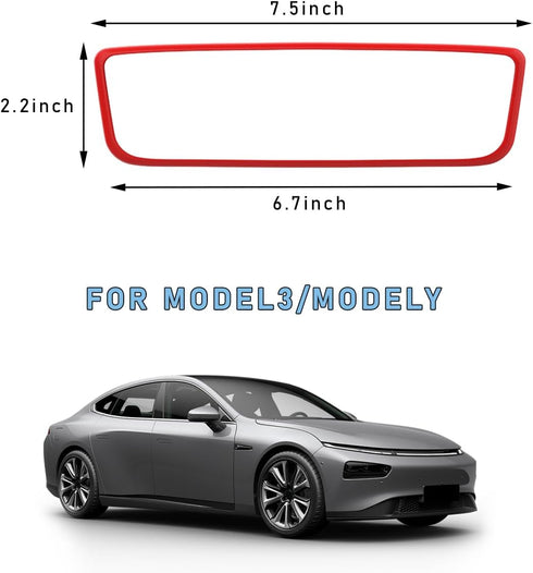 Rear View Mirror Protector Frame, Silicone Automotive Interior Rearview Mirror Cover for Women Girls, Mirror Edge Protective Cover Compatible with...
