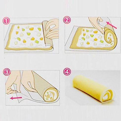Sushi Roll Cake Roll Maker Silicone Rolling Mat Picnic Lunch Maker Bakeware Mat by Rawori...