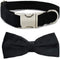 Love Dream Bowtie Dog Collar, Velvet Dog Collars with Detachable Bowtie Metal Buckle, Soft Comfortable Adjustable Bow Tie Collars for Small Medium...