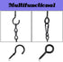 IMISNO Hanging Chain for Bird Feeders, Birdbaths, Chimes, Planters, Lanterns and Ornaments, Wedding Decoration, Metal Hook, Outdoor/Indoor Use(Bla...