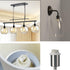 4 Pcs E12 Lamp Shade Collar Rings & 1pcs Black Shade Ring Removal Tool for E12 Candelabra Base Sockets with Diameter of 1.1" (White,Inner 28mm)...