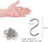 30 Pack Heavy Duty S Shaped Hooks - Stainless Steel, 2.5 inch Metal Hooks for Hanging in Kitchen, Bathroom, Bedroom and Office...