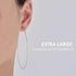 1mm Thin Extra Large Hoop Earrings?3 Pairs Set 90mm Huge Gold Hoops 18k Gold Plated Stainless Steel Big Gold Hoop Earrings for Women Girls...