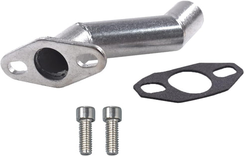UAUS 32-40mm Silver Short Offset Intake Manifold Carburetor W/Gasket For 49cc 60cc 66cc 80cc Motorized Bicycle Bike...