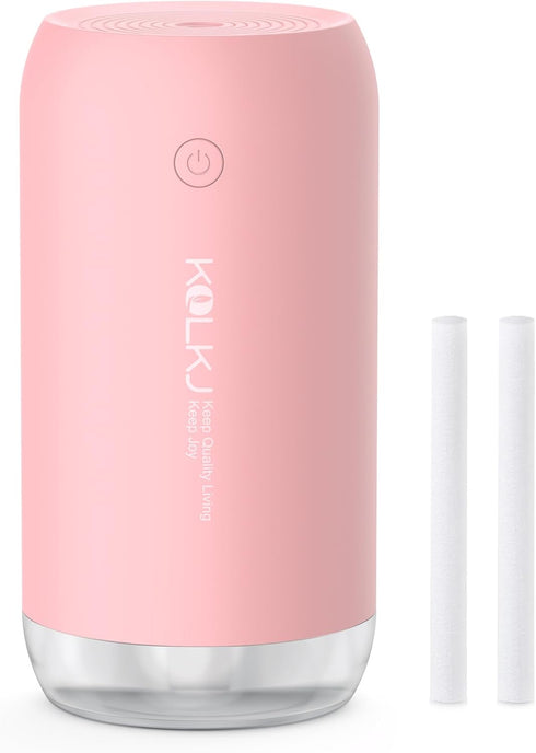 Portable Mini Humidifier, Small Cool Mist Humidifiers 350ml Quiet USB Personal Desktop Air Humidifier for Bedroom Home Plants Car Baby indoor Offi...