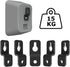 Speaker Wall Mount Brackets - Slim Satellite Design, Universally Compatible for Bose & Most Brands, Heavy Duty Holds 33 lbs, Industrial Metal, M5 ...