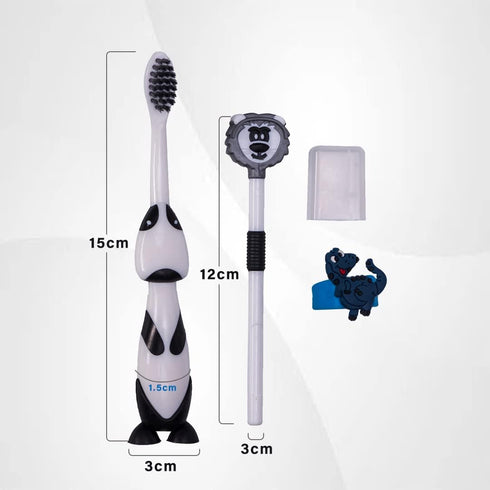 Adore Mighty Wham Combo - Battery Powered Kids Toothbrush with Tongue Cleaner and Free Ring...