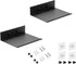 Z metnal Small Floating Shelves, Mini Metal Shelf for Collection Action Figures, Decor Display Wall Shelf, Aluminum, Wall Mounted, Matt Black, 6 i...