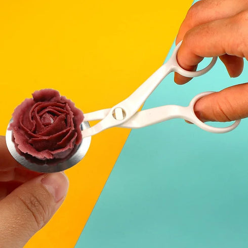 4 Pack Cake Flower Decorating Set Flower Nail and Flower Lifters Stainless Steel Flower Nails Kitchen Baking Cake Cream Icing Decoration Tools for...