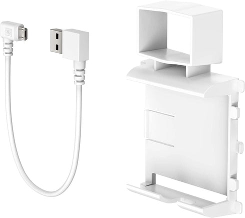 Outlet Installation of Ring Bridge, No Drilling and Space-Saving Wall Mount Bracket, with Short Cable for Ring Smart Lighting Bridge...