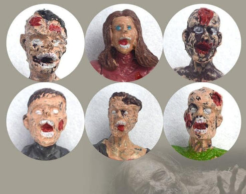 PowerTRC Toy Zombie Action Figures with Movable and Detachable Joints | Mini Zombie Figurines | Great for Presents, Decoration, and Party Favors |...
