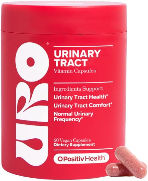O Positiv URO Urinary Tract Health Supplement for Women, 60 Count (Pack of 1) - Urinary Support Vitamins with Pacran Complete Cranberry Extract, D...