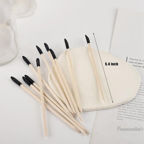 Framendino, 50 Pack Sanding Sticks Sanding Twigs Fine Detailing Sanding Stick Sandpaper Cleaner Stick Sanding Tools for Plastic Models Woodworking...