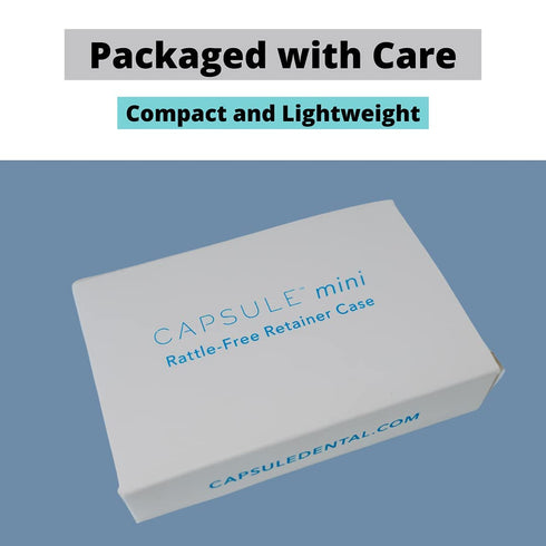 Dental Mouthguard Containers, Rattle-Free Orthodontic Retainer Cases, Clear Aligner Cases Slim for Household and Travel - Light & Easy to Carry...