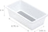Smart Design Plastic Drawer Organizer - Set of 3-6.75 x 3.75 Inch - Non-Slip Lining and Feet - BPA Free - Utensils, Flatware, Office, Personal Car...