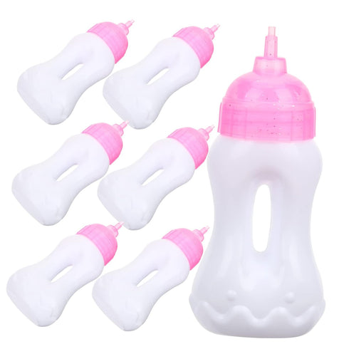 Fake Feeding Bottles Baby Bottles 10pcs Feeding Bottle Rayan Toys for Kids Fake Feeding Bottles Mini Bottle Pp Baby Child Baby Doll Feeding Bottle...