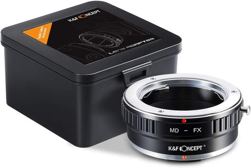 K&F Concept MD Minolta MD MC Rokkor Lens to Fujifilm FX Mount Camera Adapter,MD to FX Lens Adapter for Fuji X-Pro1 X-Pro2 X-E1 X-E2 X-M1 X-A1 X-A2...