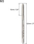 uxcell Metric Machine Tap Left Hand M3 Thread 0.5 Pitch H2 Accuracy 3 Flutes High Speed Steel Screw Thread Taps Tapping Tool...