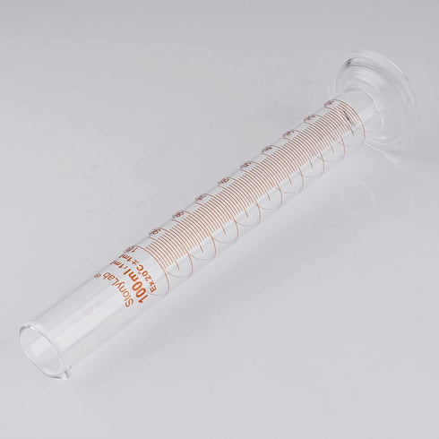 StonyLab 2-Pack 100ml Borosilicate Glass Graduated Cylinder Measuring Cylinder...