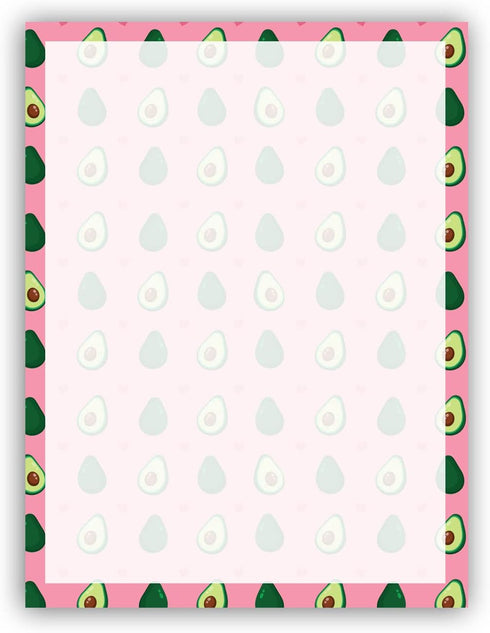 Avocado Stationery - 8.5 x 11-60 Letterhead Sheets - Food Letterhead - Recipe Paper (Avocado)...