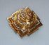 Sri Yantra, Meru Yantra, Sri Chakra in Brass Size 2" Inch - Spiritual Powers, Vaastu Dosh, Prosperity - 3D...