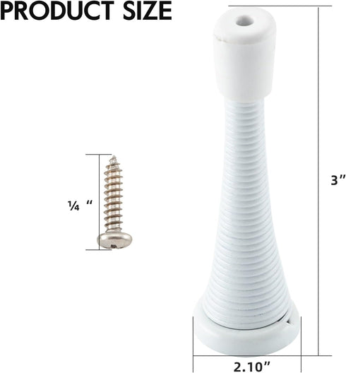 HOME MASTER HARDWARE 12 Pack Door stoppers,Door stop?Door draft stopper,Door stoppers for bottom of door,White rubber door stop,3-in MB Heavy Duty...