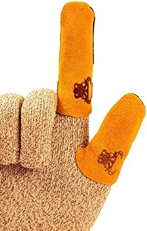 G & F Products 8128XL Cowhide Leather Guard, Finger Protection, X-Large, Xlarge, Tan Tan Tan Brown/Tan...