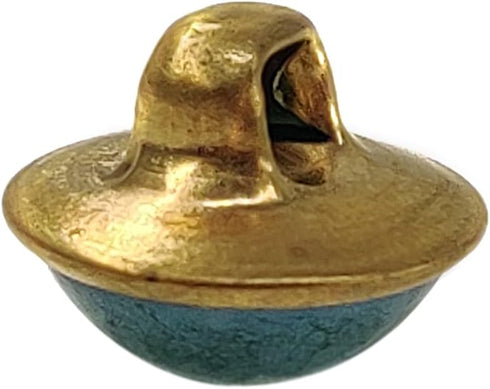 Deep Green Resin Sewing Buttons Brass Metal Base with Shank 30 Pcs - 10mm, 13/32"...