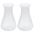 PATIKIL 100ml Plastic Erlenmeyer Flask, 2 Pack Wide Mouth Conical Flask for Laboratory, Clear...