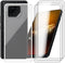 4 Pack Tempered Glass Film + Cover for Asus ROG Phone 8 Pro (6.78"), 9H Hardness Screen Protector and Soft Silicone Case Bumper Transparent Protec...