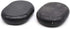 HEALLILY 6pcs Hot Massage Stones Heated Warmer Stone Black Natural Lava Rocks for Spas Massage Relaxation and More (4x3cm)...