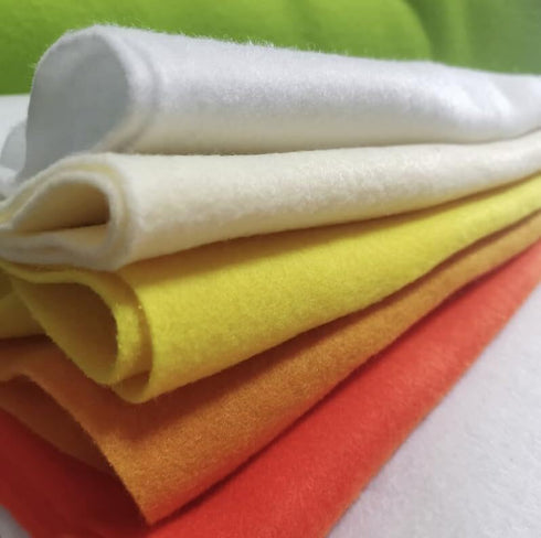 YYCRAFT Craft 2.2mm Thick Soft Felt Sheets 9 Inch X 12 Inch - 24 Pcs Pack,White...