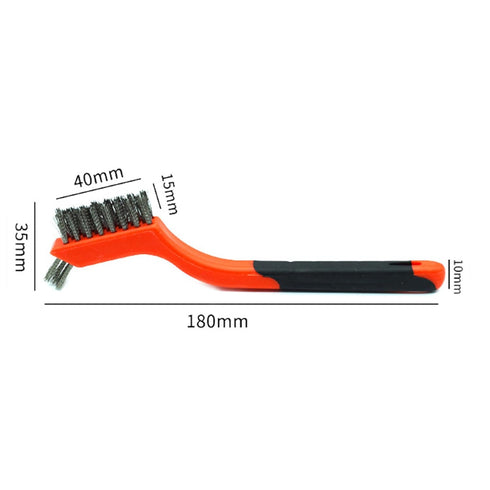 3pcs Small Stainless Steel Little Wire Brushes Set for Cleaning Rust Removal...