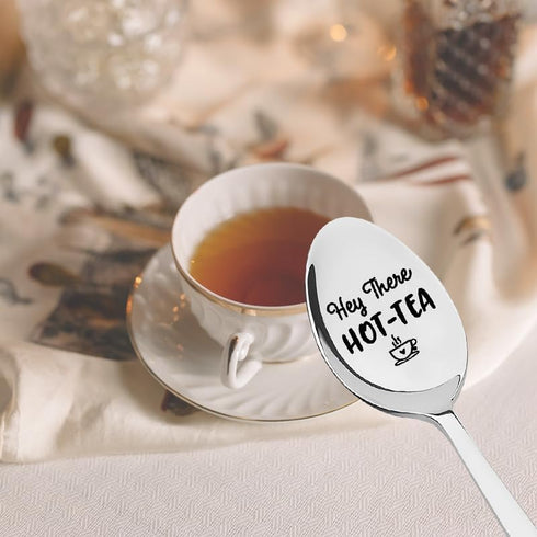 Tea Spoon Gift for Tea Lovers Best Friend Christmas Birthday Gifts for Daughter Son Couples Valentines Day Gift for Him Her Friend Engraved Spoons...