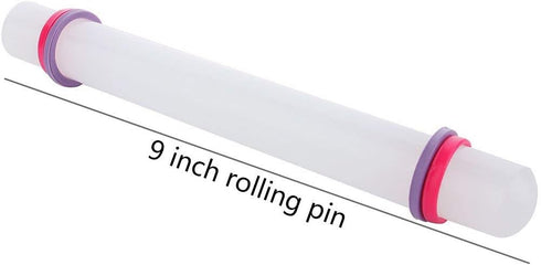Marshmallow Fondant Cake Decorating Hand Tool 12 Pcs 5 Sets Sugarcraft Gumpaste Icing Smoother Rolling Pin Trimmer Cutter Embosser Flower Scissor ...