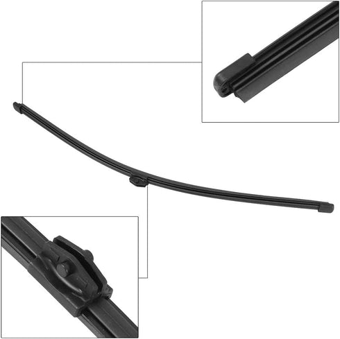 Unifizz 8K9 955 407 1P9 Rear Windshield Wiper Blade Arm Set for Audi A4 Allroad Quattro B8 Series 2009-2019 Black 16 Inch 405mm...