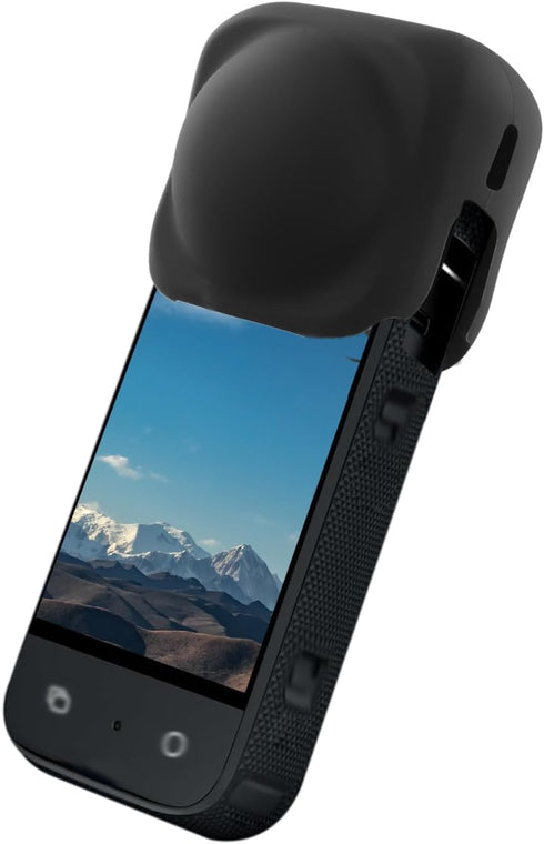 Silicone Lens Cover for Insta360 x4 Accessories, Protective Lens Cap Action Camera Lens Protector Flexible Lens Guard Accessories (Black)...
