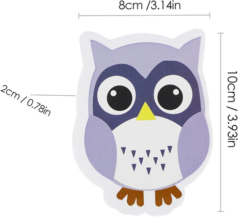 SHIDOW Magnetic Owl Whiteboard, Cute Owl Eraser, Animal Shaped Dry Erase, Chalkboard Erasers with Felt for Classroom Office Home(1Set)...