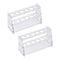 uxcell Acrylic Test Tube Holder Rack 6 Wells for 10ml Centrifuge Tubes Clear 2Pcs...