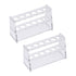 uxcell Acrylic Test Tube Holder Rack 6 Wells for 10ml Centrifuge Tubes Clear 2Pcs...