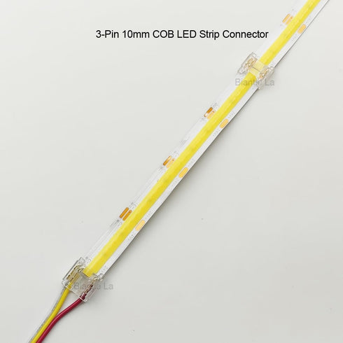 3-Pin 10mm COB LED Strip Connector Kit for Solderless Strip-to-Wire and Strip-to-Strip Joints on CCT COB LED Light Strips (Pack of 25)...