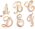 Women A-Z Initial Pins 26 Letters Pins Gold Plated Metal Brooches Clear Crystal Rhinestone Brooch Breastpin Badge...