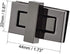 uxcell 3 Sets Rectangular Purses Twist Lock 44mm X 22mm Clutches Closures for DIY Bag Making - Black...