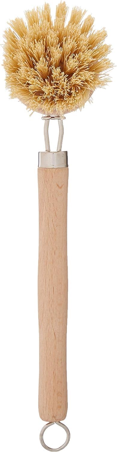 Fox Run 74906 Natural Dish Brush, Tampico Fiber Bristles Brown, 9"...
