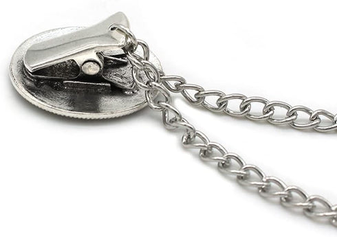 7Pcs Retro Sweater Chain Shawl Clips Cardigan Dresses Clip Collar Clip with Chain for Women Girls...