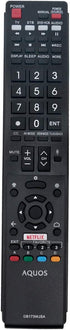 GB173WJSA RRMCGB173WJSA Replacement Remote Applicable for Sharp Aquos TV LC-80UH30U LC-70UH30U LC-70UE30U LC-70UC30U LC-60UE30U LC-80UE30U LC80UH3...